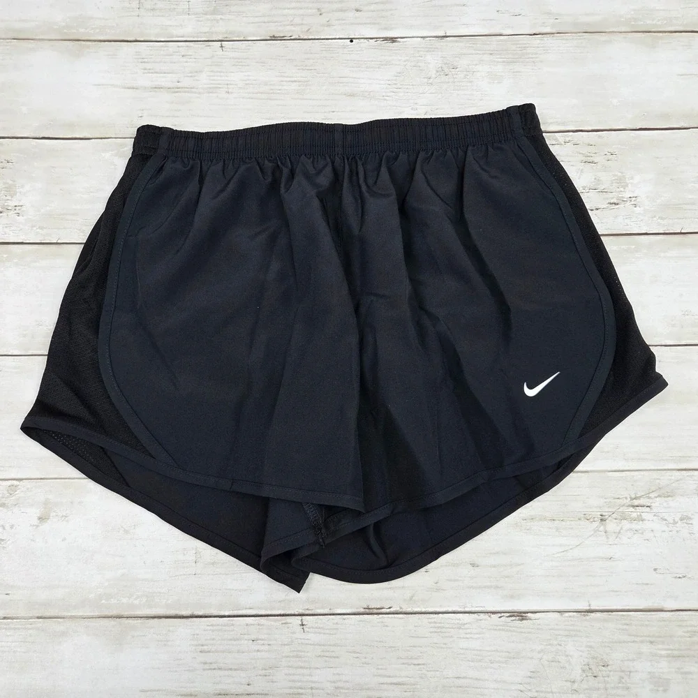 Nike Running Shorts Kids Large Black Dri-FIT 848196-011 Standard Fit Athletic